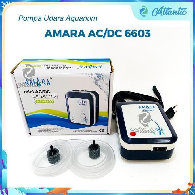 AERATOR AMARA AA-6603 AC/DC TANPA LISTRIK POMPA UDARA BATERAI CAS PORTABEL