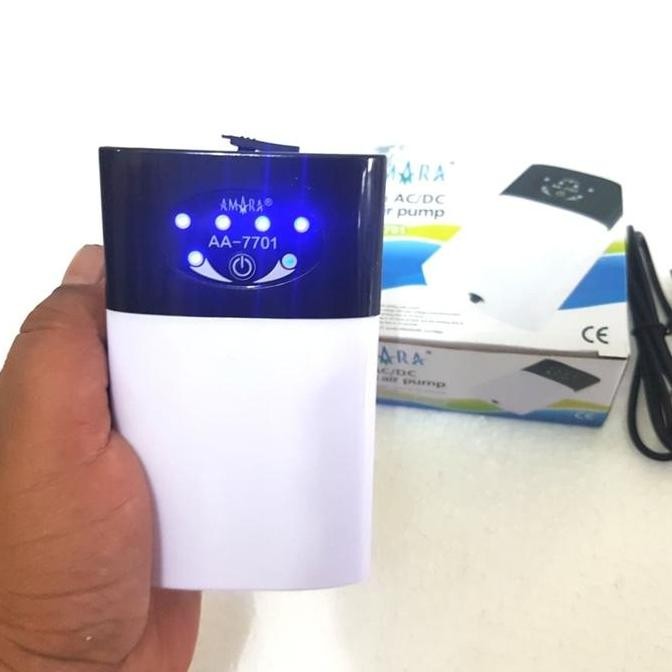 MESIN AERATOR AQUARIUM AC DC TANPA LISTRIK PORTABLE