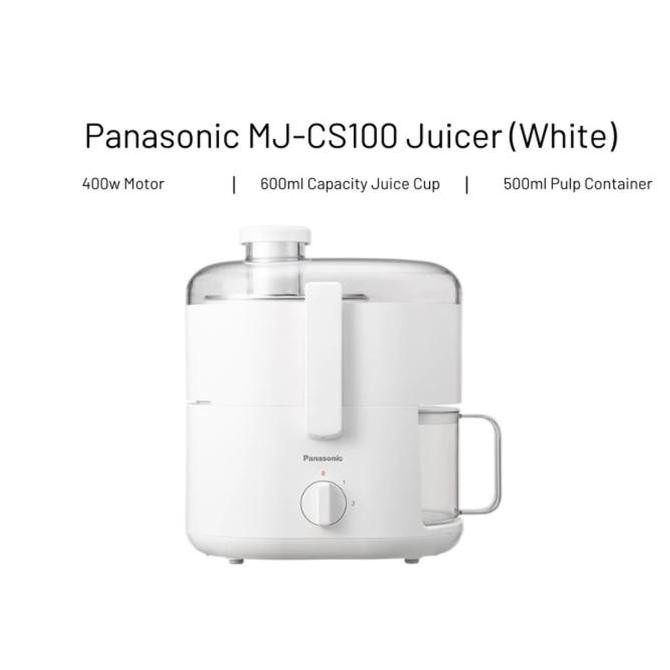 

Panasonic Centrifugal Compact Juicer MJ-CS100WSP // Full Metal Spinner