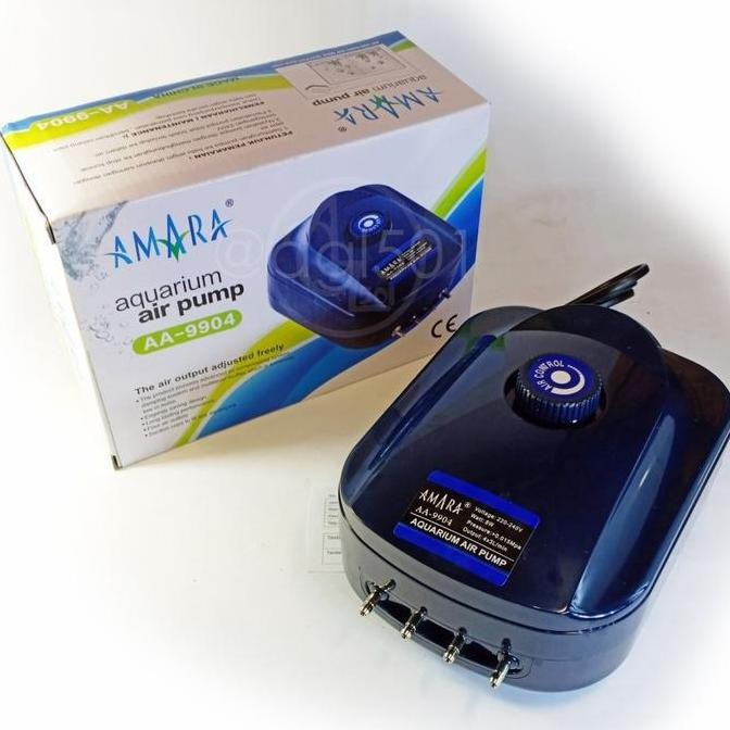 AMARA AERATOR 4 LUBANG POMPA UDARA GELEMBUNG UDARA AQUARIUM KOLAM