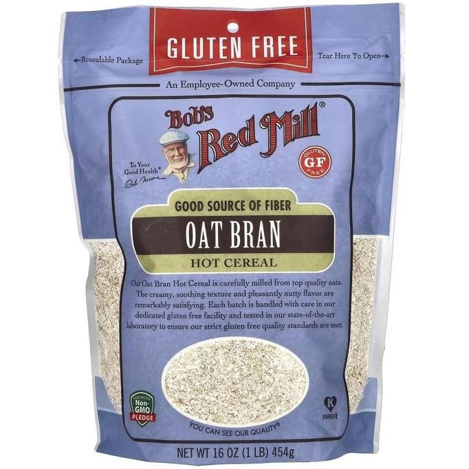

Bob's Red Mill, Oat Bran Hot Cereal, Gluten Free, 1 lb (454 g)