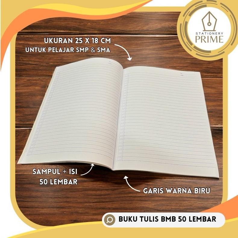 

Buku Tulis BMB / BMC Campus 50 Lembar ( 1 Pack Isi 10 Buku )