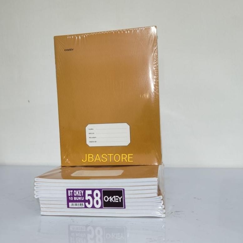 

1 Pak Buku Tulis Cover Coklat Ukuran Kwarto Dan Boxy Isi 10 Buku