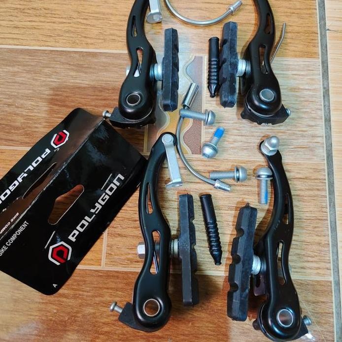 rem set v brake MTB BMX sepeda anak merk Polygon monarch