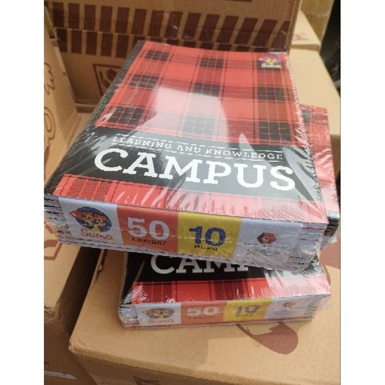

(promo) 1 pack isi 10 buku tulis campus 50 lembar