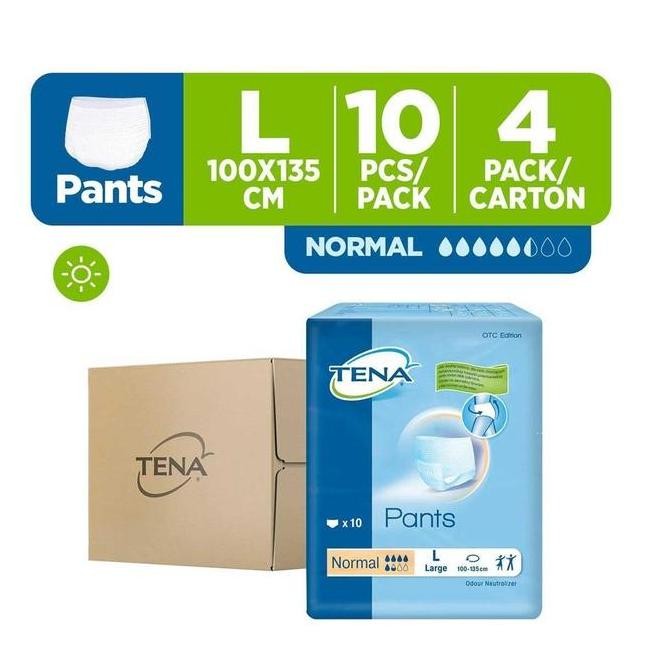

Tena Proskin Pants Normal Unisex Adult Diapers L - Case (4 x 10pcs)