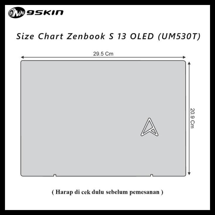 TERBARU SKIN PROTECTOR ASUS ZENBOOK S 13 OLED NORMAL 3M LEATHER 