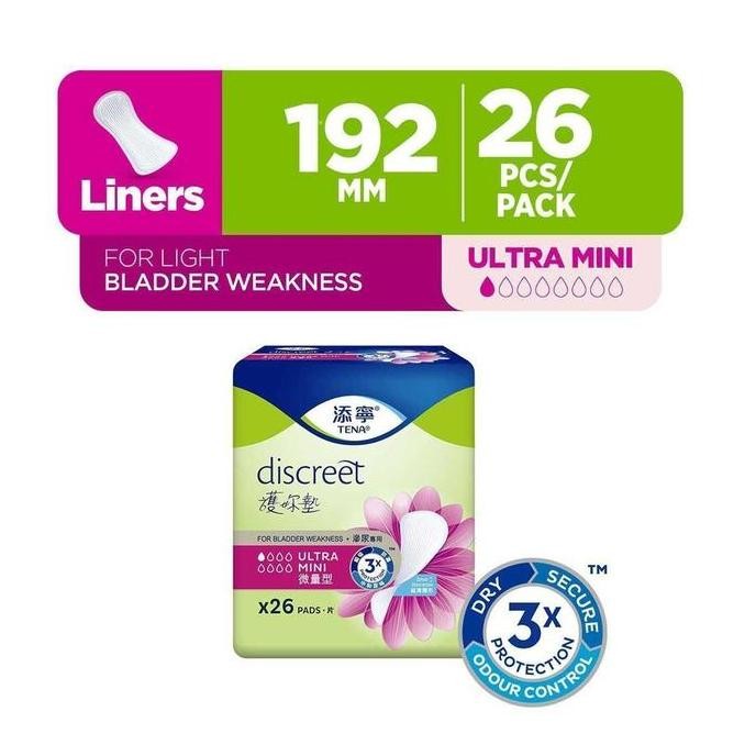 

Tena Discreet Regular Liners 19cm