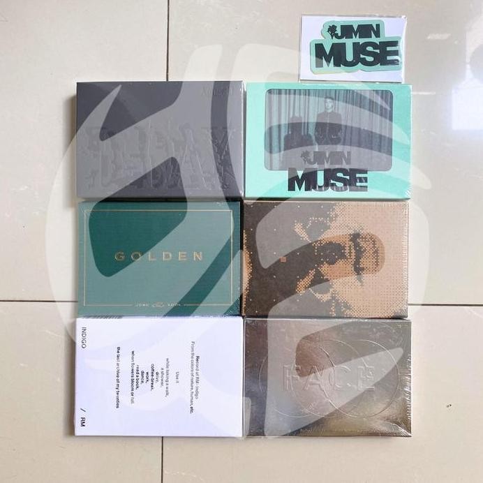 baru [READY] BTS Jungkook Jimin V RM Suga Agust D Golden Face Muse Layover Indigo D-Day Solo Weverse
