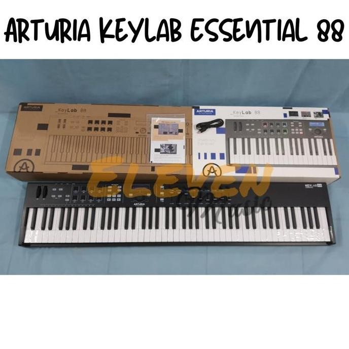 baru arturia keylab essential 88 midi keyboard controller - Hitam