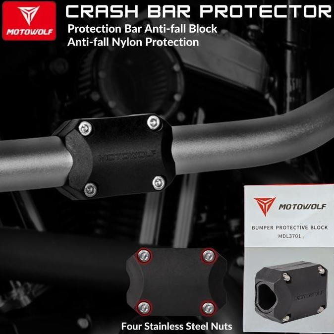 Motowolf Crashbar Protector Pelindung Crashbar adv 160 Yamaha Original Motorcycle