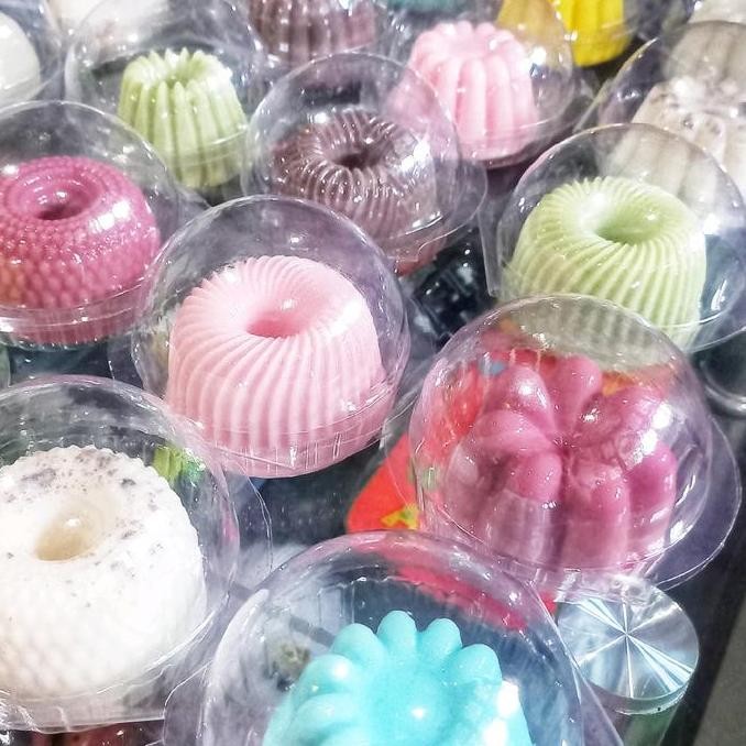 50PCS MIKA BOLU PUDING CUP CAKE SETENGAH BOLA