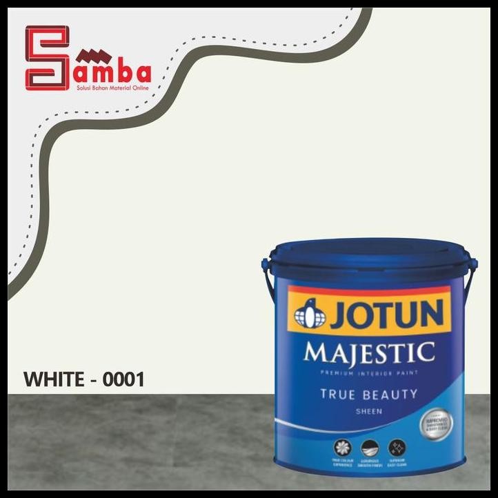 BEST DEAL JOTUN MAJESTIC 0001 WHITE TRUE BEAUTY SHEEN 2,5 LTR 