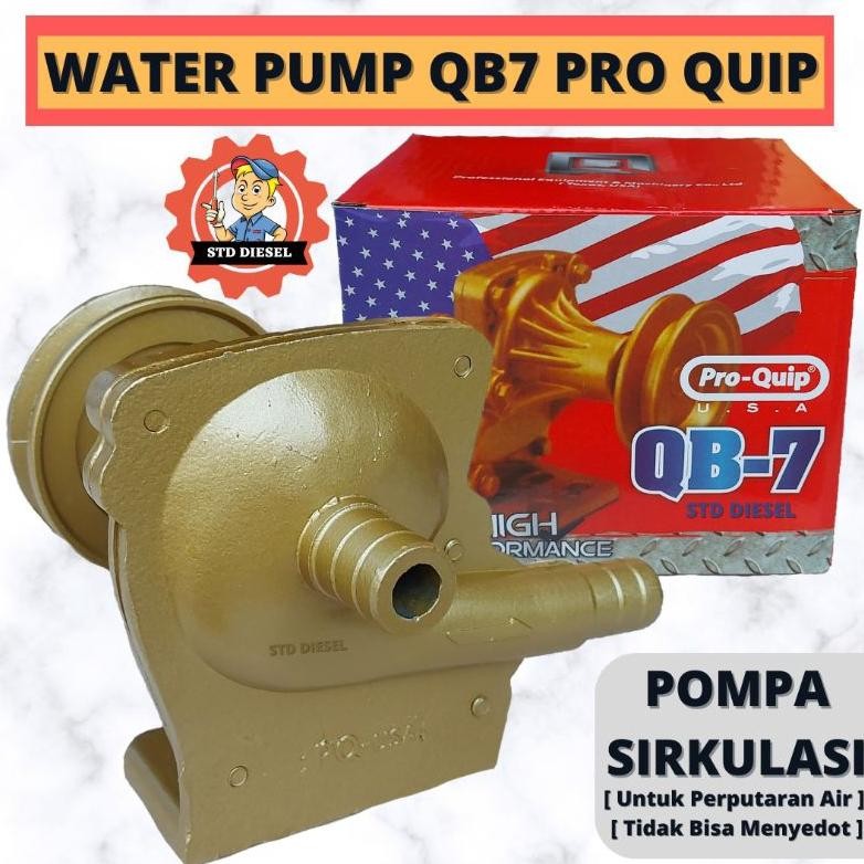 WATER PUMP QB7 POMPA AIR SIRKULASI MESIN PRO QUIP PUMPO BANYU QB7 PQ PRO QUIP