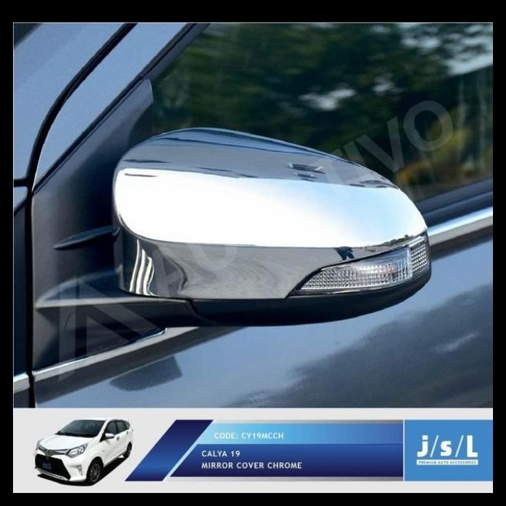 TERMURAH MIRORR COVER SPION MOBIL CALYA/SIGRA 2019 FULL CHROME 