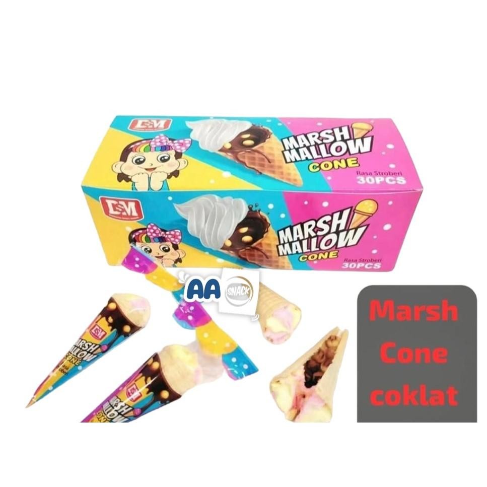 

FM AAA Cone Marshmallow Box Isi 30 Rasa Enak
