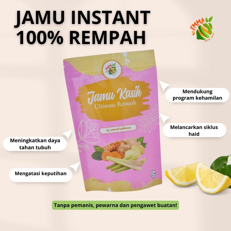 

FM Jamu Kasih Ultimate Rempah Asli [21x Minum] | JSR Diet Detox Promil Jerawat Keputihan - 1 Pouch by EmmaFreshLemon