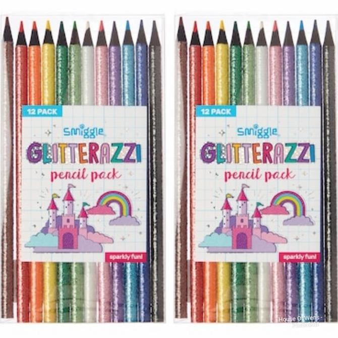 

NEW SMGLR GLITTERAZZY PENCIL PACK X12 - PENSIL WARNA SMGLE ORINAL