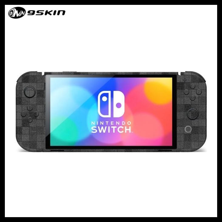 TERBARU GARSKIN NINTENDO SWITCH OLED 3M GREY DAMIERE LCD PANEL 
