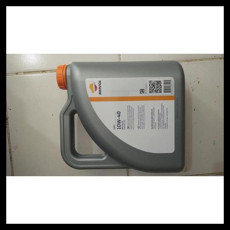 GRATIS ONGKIR OLI MESIN MOBIL BENSIN DIESEL REPSOL GXR 5 10W-40 SL CF 4 LITER 