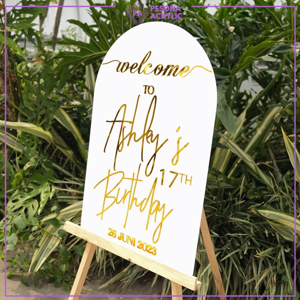 ACRYLIC WELCOME SIGN / WEDDING SIGN / PAPAN UCAPAN / HANYA PAPAN UCAPANNYA SAJA