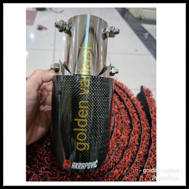 TERMURAH BUNTUT KNALPOT / MUFFLER AKRAPOVIC CARBON MOBIL AVANZA 