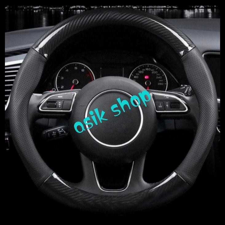 TERBARU SARUNG STIR MOBIL VIOS GEN 1 COVER STIR PREMIUM CARBON SETENGAH KULIT 