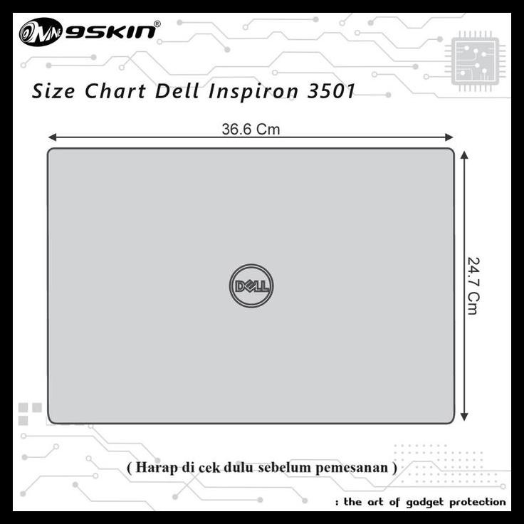 TERBARU SKIN PROTECTOR DELL INSPIRON 3501 3M CARBON 