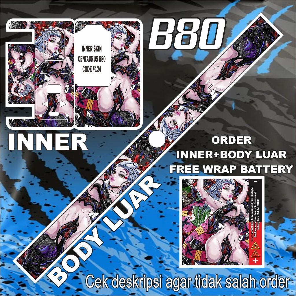 

*Premium Quality* Stiker B80 124 Garskin Custom Stiker Maxdecal Bkn Case COD