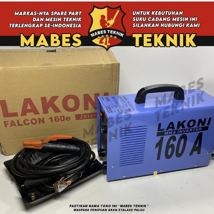 Mesin Las Listrik Lakoni Falcon 160 E / 160E - Trafo Las 900 Watt 160A Original Dan Terpercaya