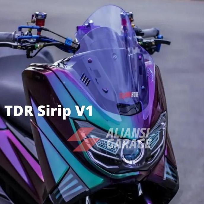 Windshield Nmax Tdr Sirip V1 V2 New Dan Old Visor Nmax Tdr Sirip V1 V2 New & Old Ice Blue D Baut Mot