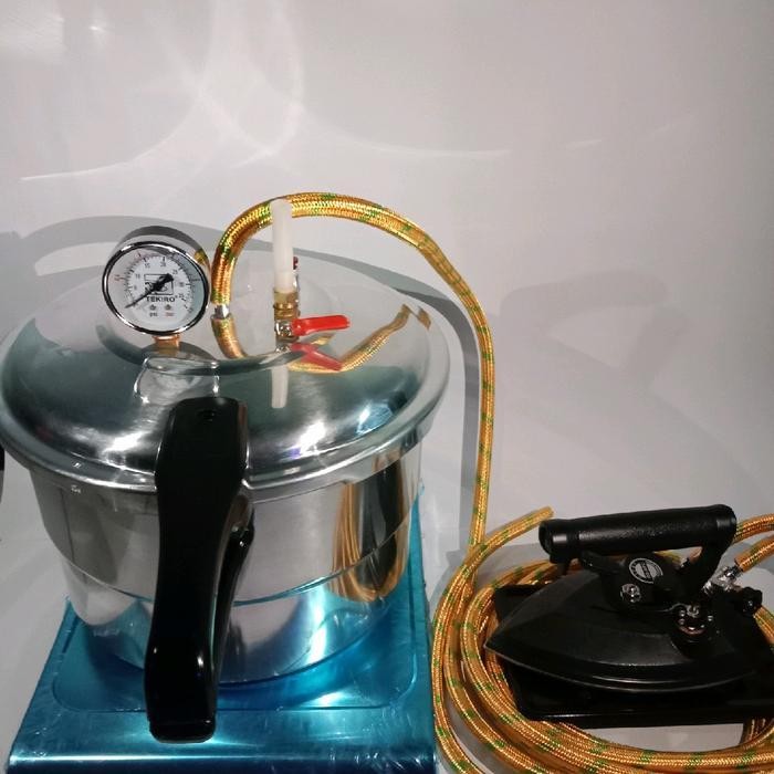 Paket Lengkap Setrika Uap Presto 12 Liter+Steam Trap+ Kompor Selang Dan Regulator/Setrika Uap/Setrik