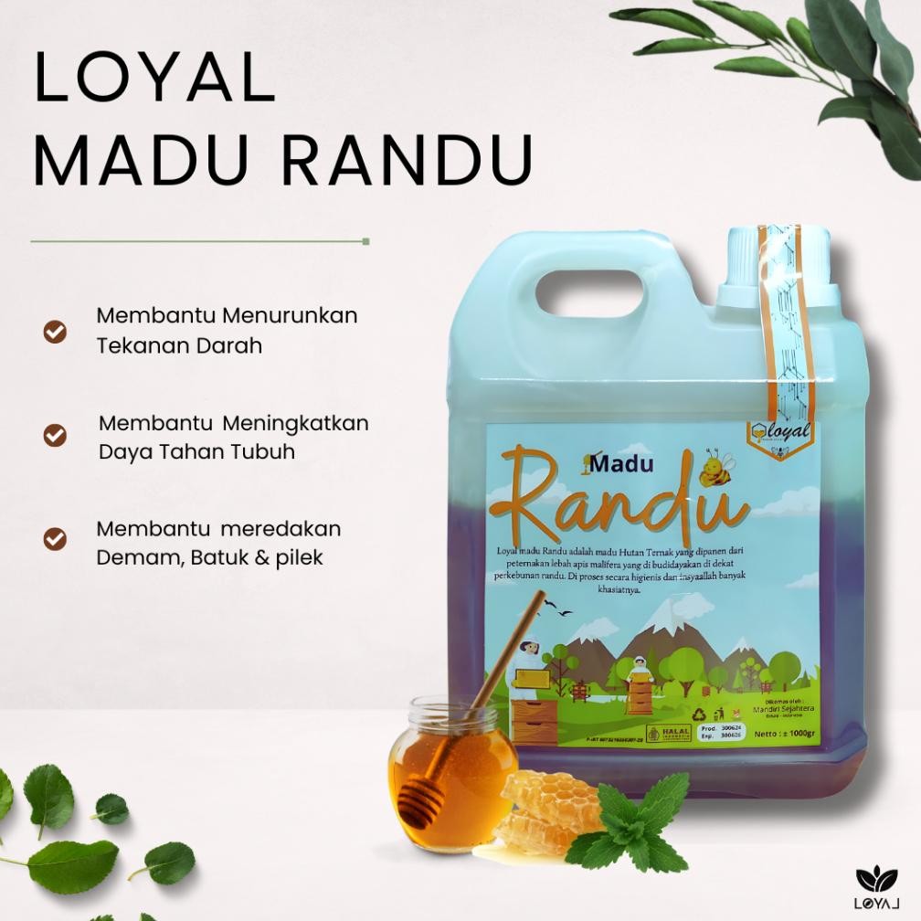 

Fue-K5X20 Madu Gholiban Madu Hutan Asli Original Kemasan 1Kg Tia-111