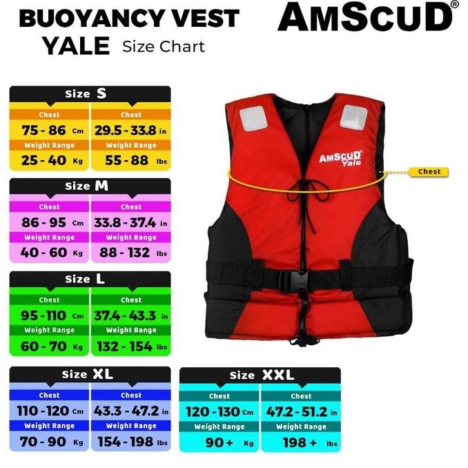 Buoyancy Jacket Amscud Yale 995442 / Life Jacket / Pelampung Snorkling