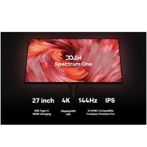 

Dough Spectrum One 4K 144Hz Glossy Matte 27 Nano IPS 1ms Display AMD Freesync Premium Pro NVIDIA (NO STAND) G-Sync USB C 100W HDMI 2.1 Monitor