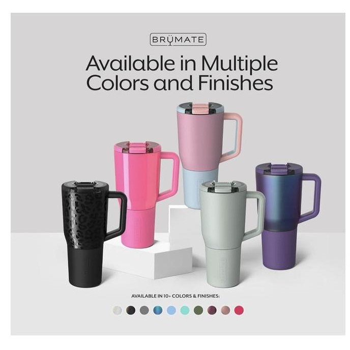 

BruMate Muv - 35oz 100% Leak Proof Insulated Coffee Mug with Handle & Lid - Stainless Steel Coffee Travel Mug