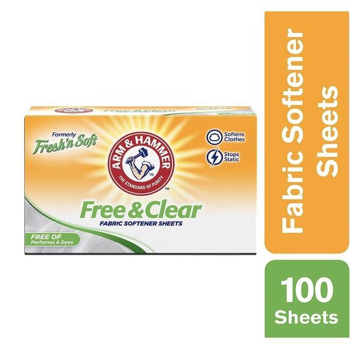 

ARM & HAMMER Fabric Softener Sheets, Free of Perfumes and Dyes 100pcs