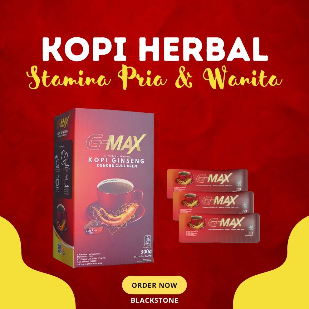 

Hot Minuman Herbal Tahan Lama G-Max Coffee Stamina Pria Terbaik 100% Original Kopi Vitalitas Pria Dewasa Ah67