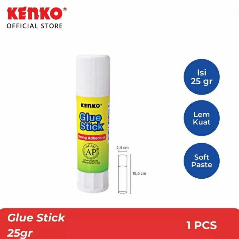

Lem Kertas Glue Stick Kenko 25 gr GS03 Besar