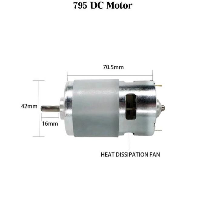 Dinamo 795 Dc Motor 12V High Speed Torsi Besar Dinamo Bor Rakitan
