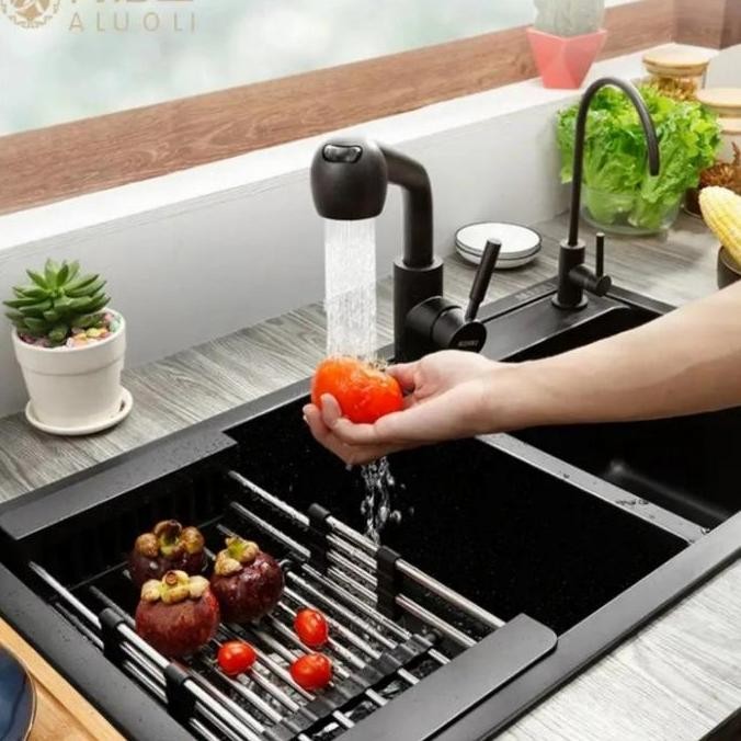 TIRISAN CUCI PIRING/TIRISAN SINK/TIRISAN BUAH DAN SAYUR/RAK PENIRIS