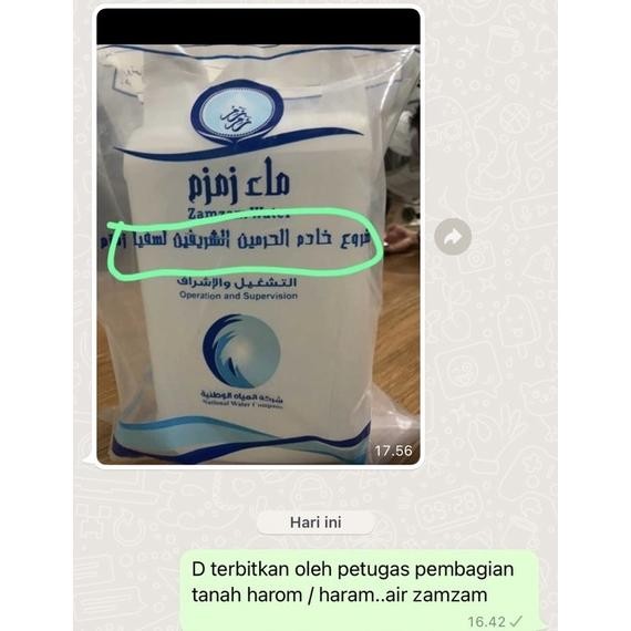 

[Kecil Air Zam Zam Original 5 Liter Tanpa Campuran. Air Zam Zam Ajaj Clo Jerigen Fs-6