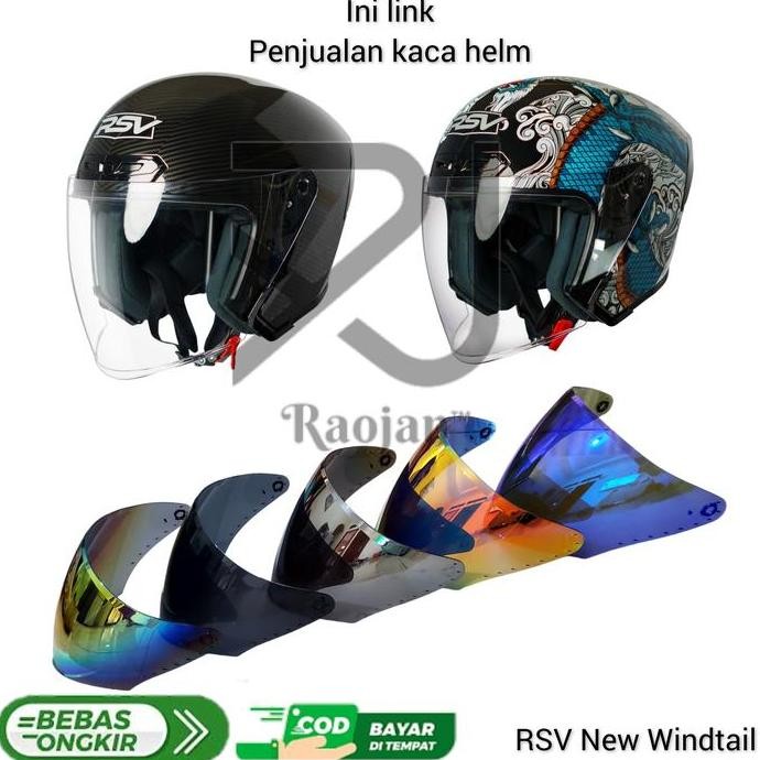 Kaca Helm Rsv New Windtail  Visor Helm Rsv New Windtail Best Seller