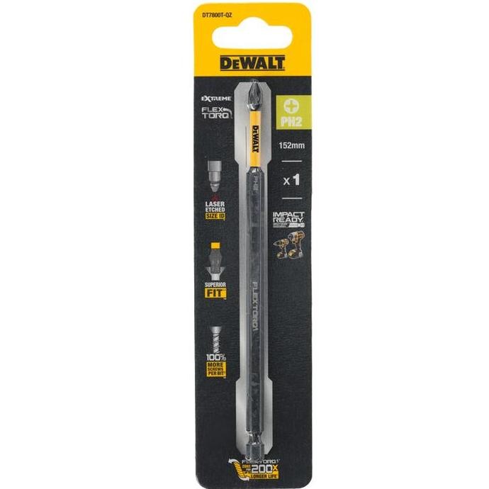 

HARGA DISC - DeWALT POWER BIT 6" 152mm Ph2 EXTREME Flex TORQ Mata Obeng Plus