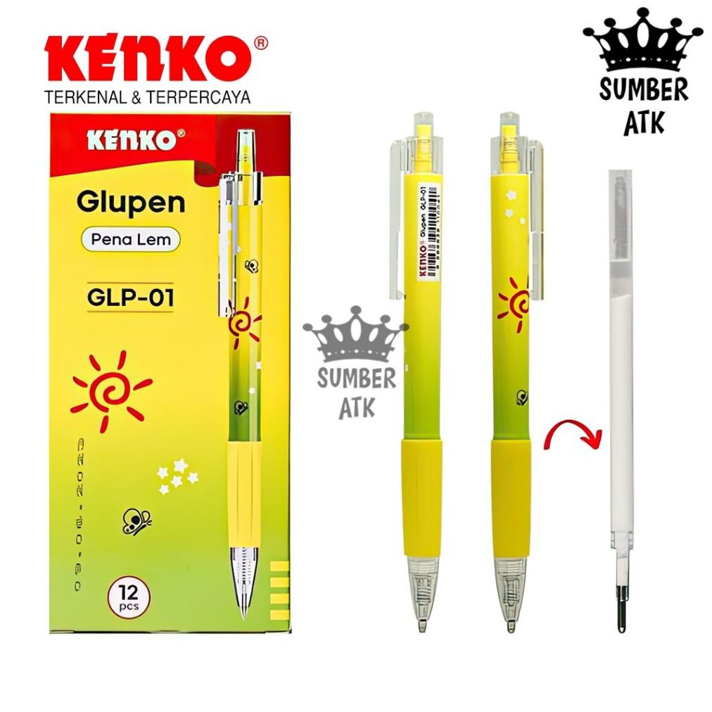 

Kenko Glue Pen Glupen GLP-01 Retractable Pena Lem Cair / Pena Isi Lem Lem Kertas Pulpen Cair DIY Craft