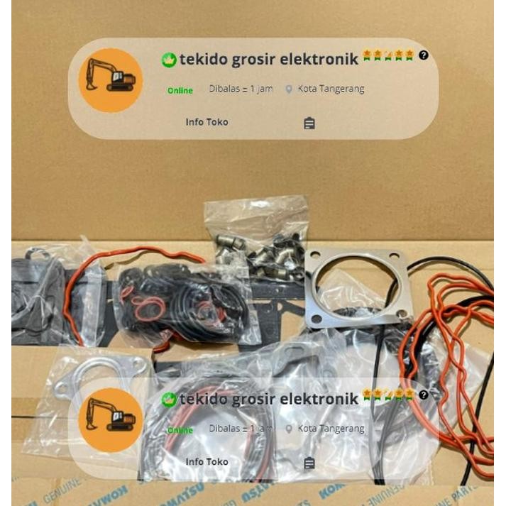 GASKET KIT 6154-K1-9900 6154-K2-9900 S6D125E SAA6D125E KOMATSU