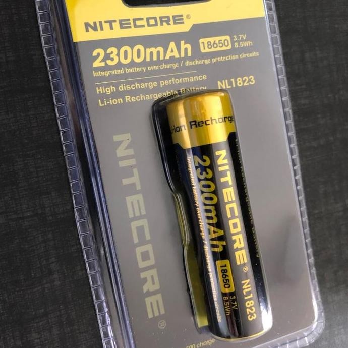 Nitecore Nl1823 Original Baterai Senter 18650 2300Mah Rechargeable