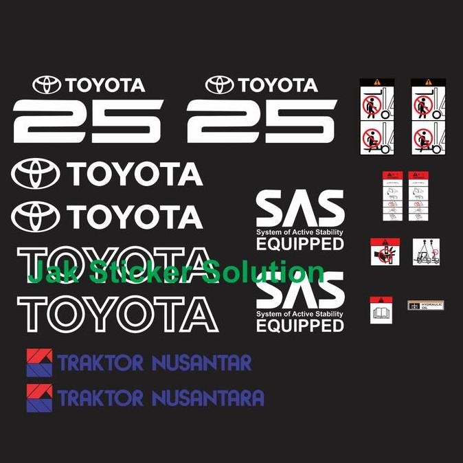 Stiker Forklift Toyota 25 murah