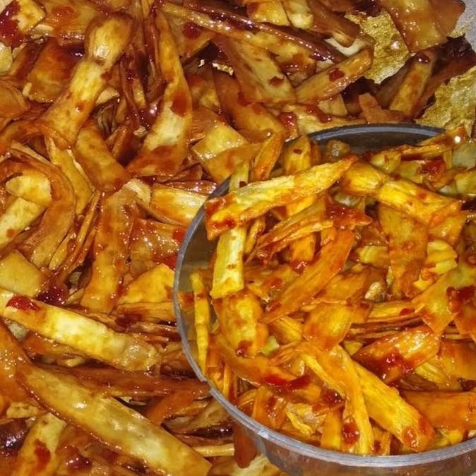 

Keripik Singkong Pedas Manis Balung Ketek Asli Wonogiri 500G - Makanan Cemilan Food Kripik Camilan - Asin Snack