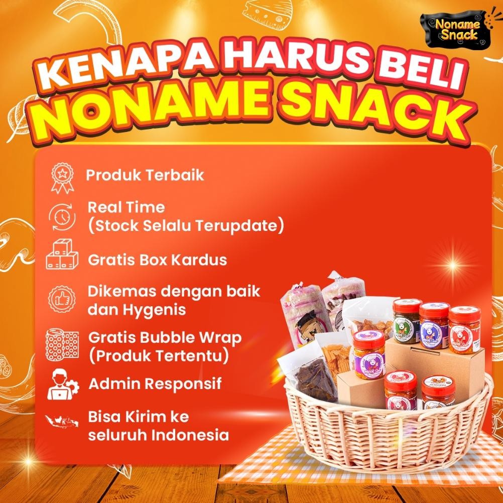 Noname Snack - Keripik Pisang Coklat Lampung Cemilan Grosir 150Gr